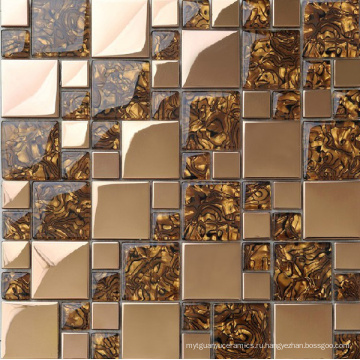 Металлическая мозаика из нержавеющей стали, стеклянная мозаика (SM211)